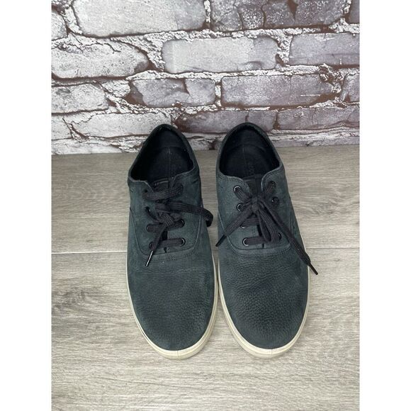 Ecco Street Lite Black Leather Lace Up Casual Low Sneakers Men’s Sz 44EU/11M US - Picture 3 of 16